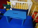 levná židlička modrá W93